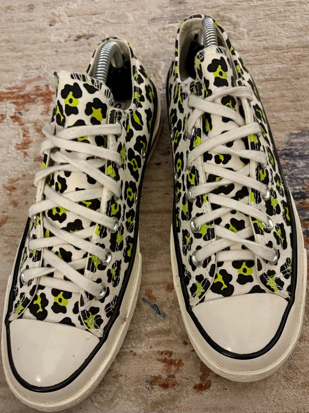 Converse Chuck 70 Ox Low “Archive Print-Neon Leopard” Sneakers! - Picture 4 of 7